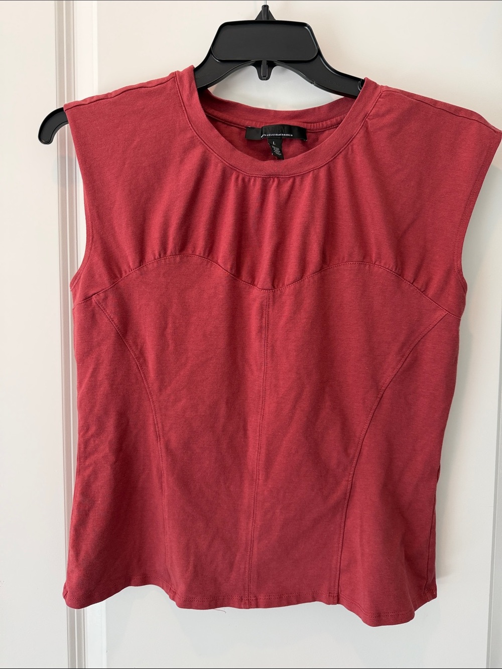 White House Black Market Mauve Sleeveless Knit Tank with Subtle Seams